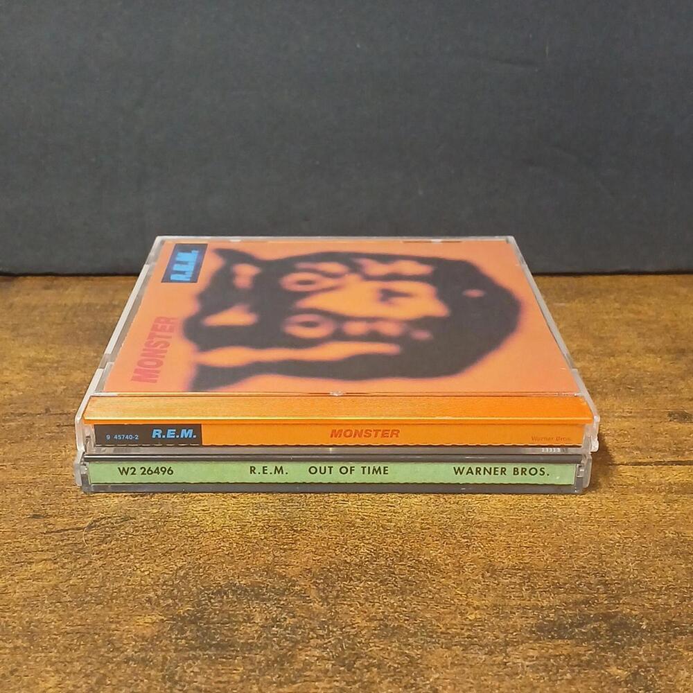 Lot of 2 REM R.E.M. CDs, Out Of Time & Monster - Picture 3 of 4